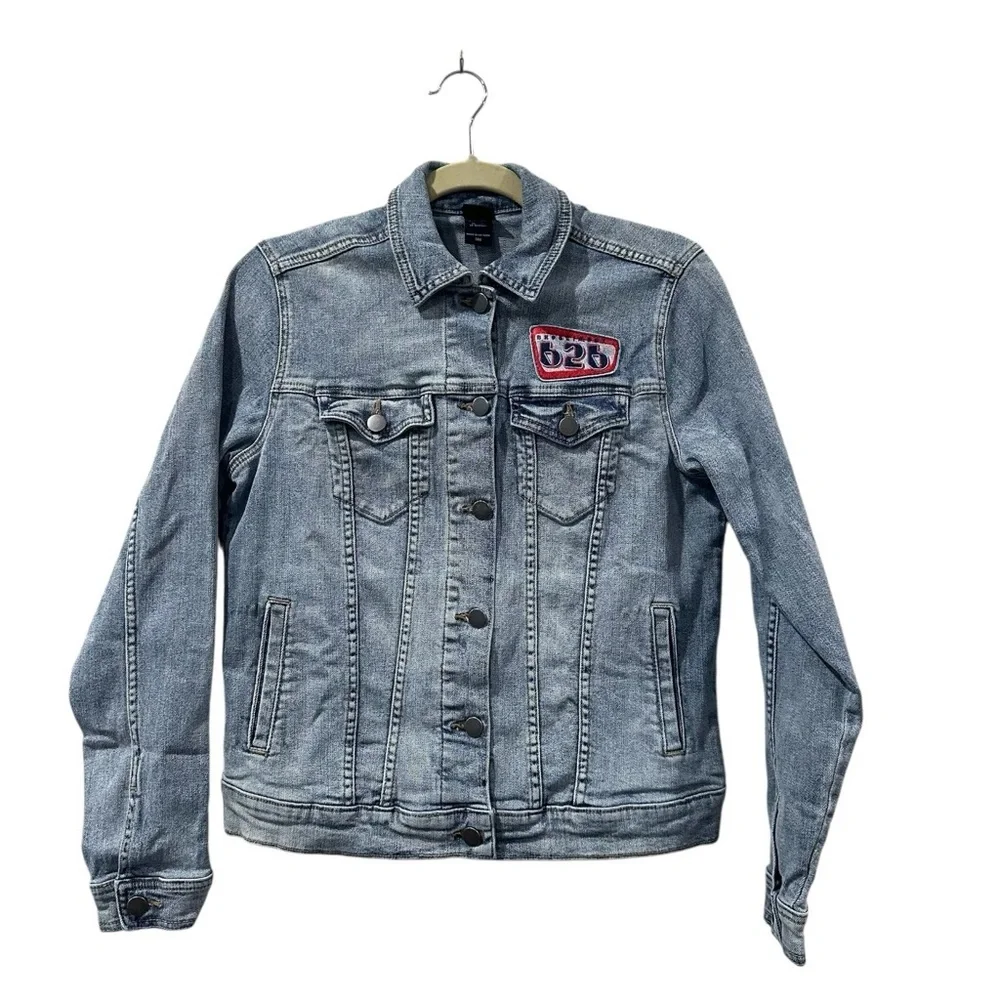 Disney Lilo & Stitch Denim Jacket, 98% Cotton / 2% Spandex, Size Small - Picture 3 of 14